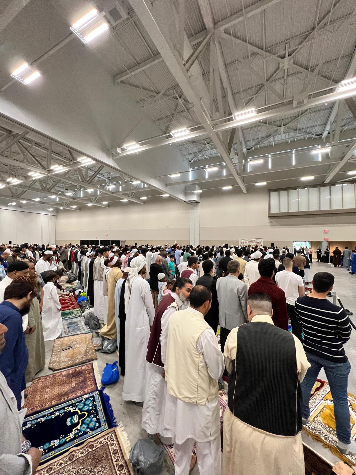 Large gathering at the convention center